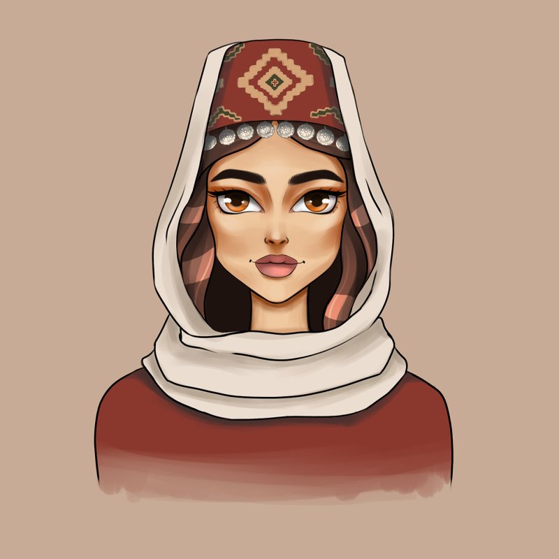 Армянка рисунок