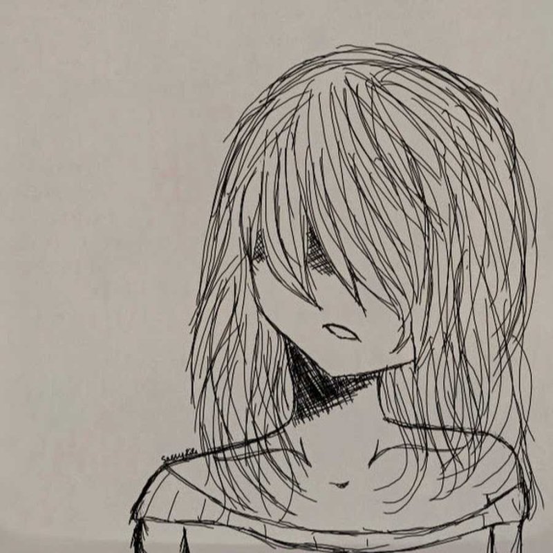 Грустные рисунки