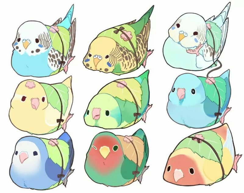 Кавайные птички