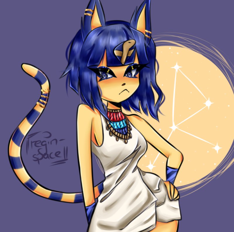 Египетская кошка аниме Ankha