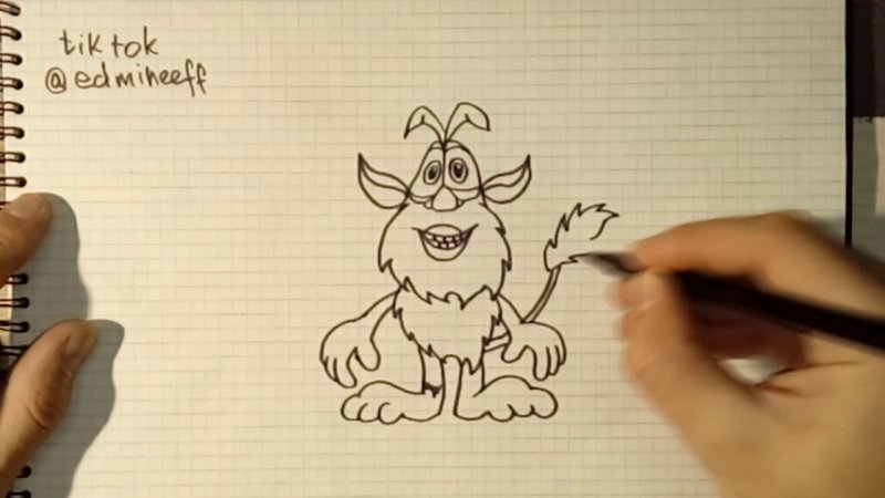 Буба легкий рисунок