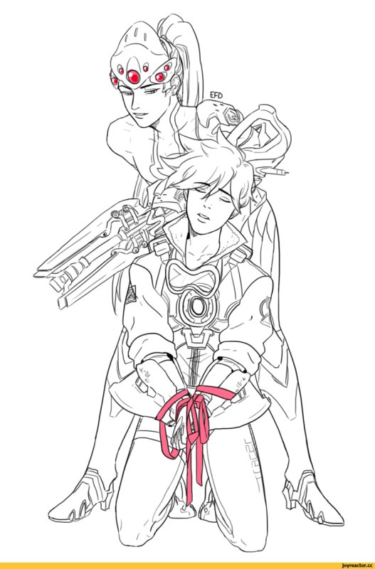 раскраски овервотч