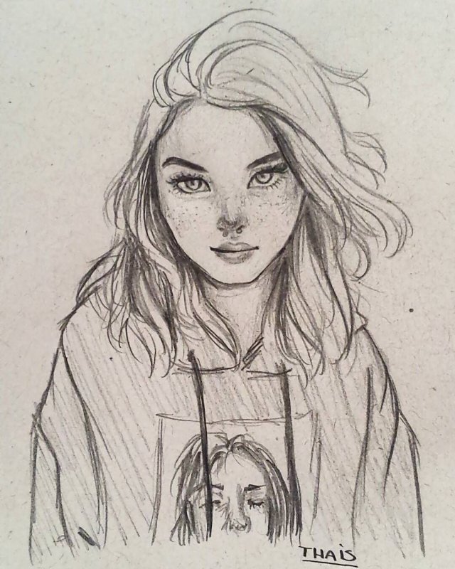 Девушка рисунок