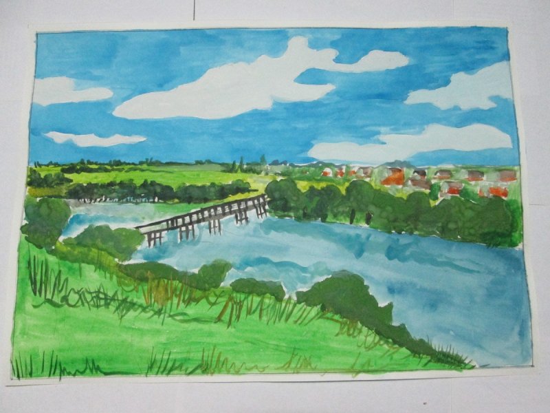 Рисунок на тему мой родной край