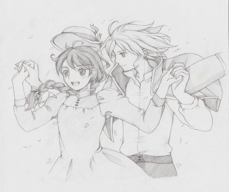 раскраска ходячий замок