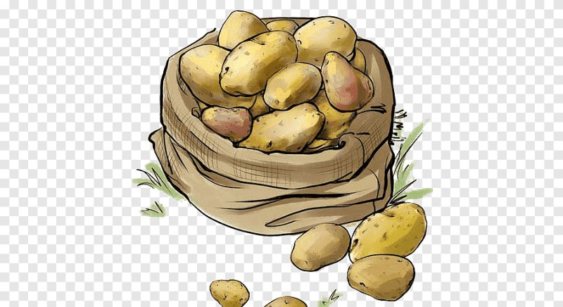 Картофель мультяшный