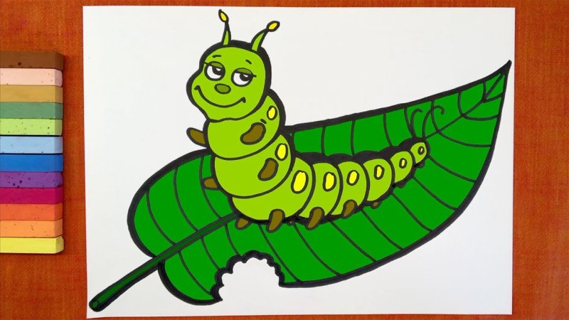 Рисование гусеница