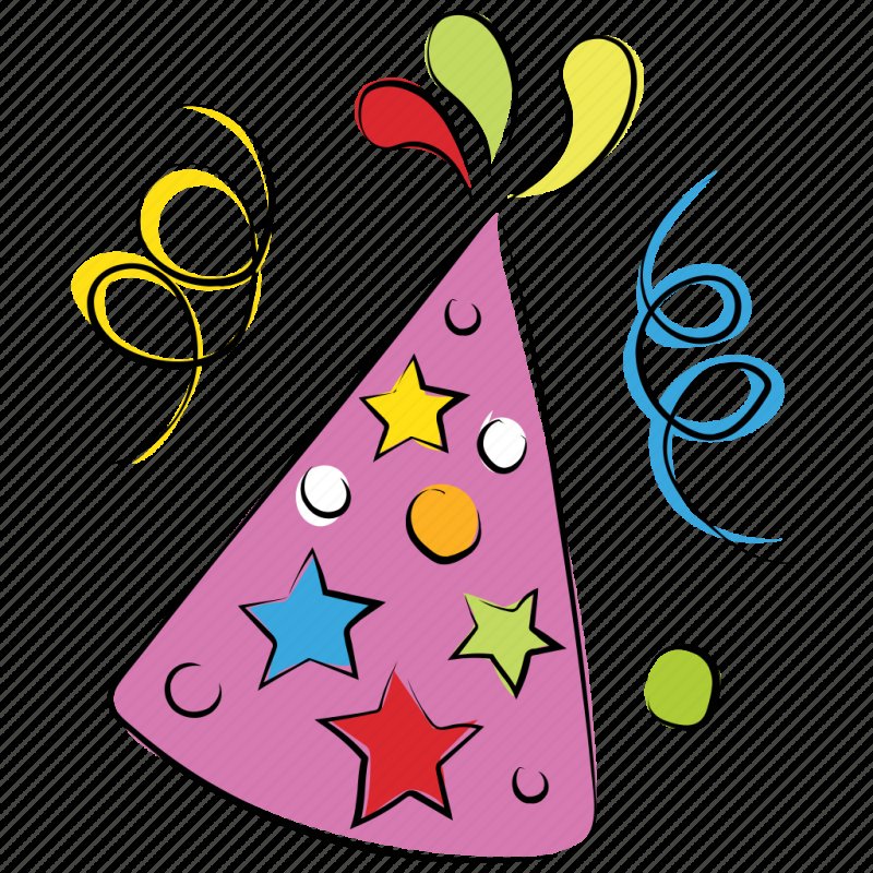 Колпак на день рождения без фона