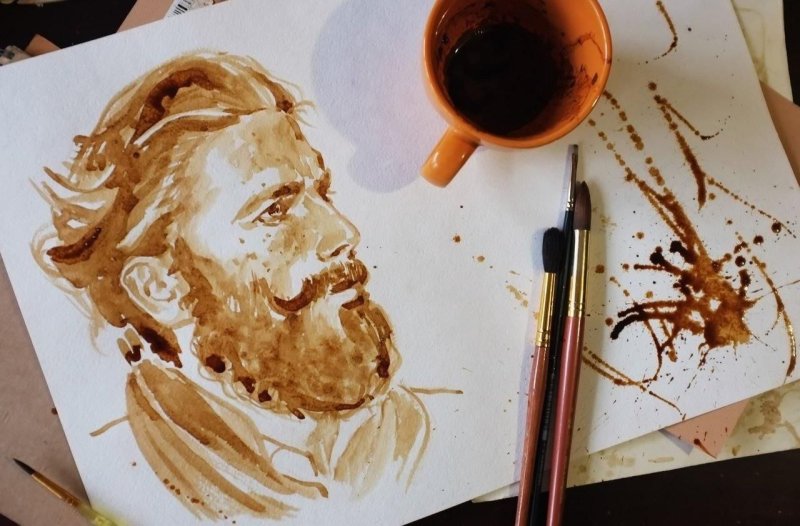 Рисование при помощи кофе