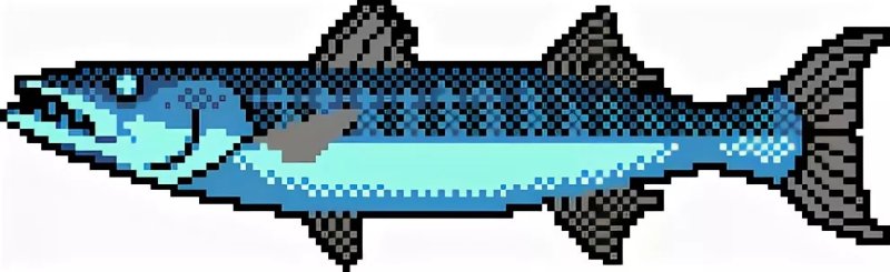 Пиксельная рыбка