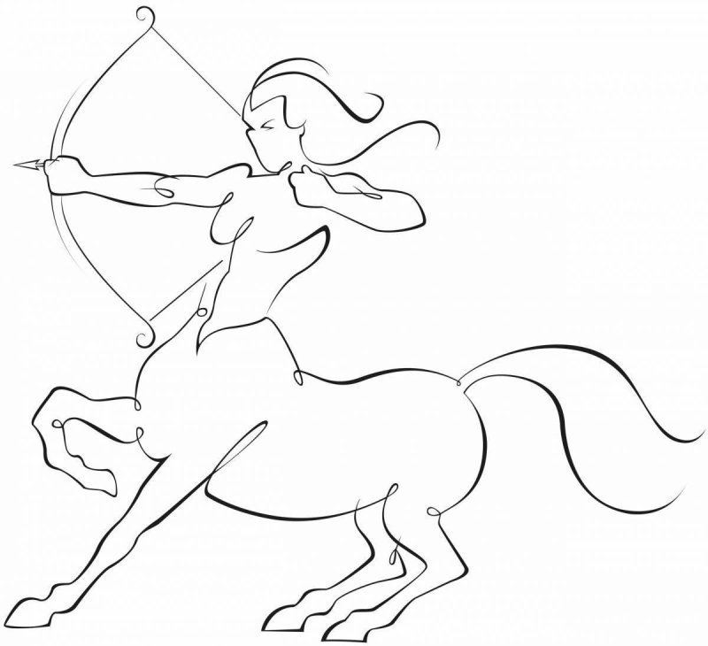 Знак зодиака Стрелец рисунок