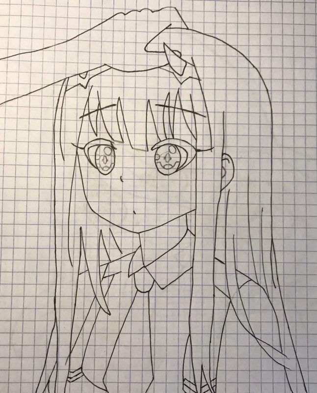 Рисунки по клеткам аниме