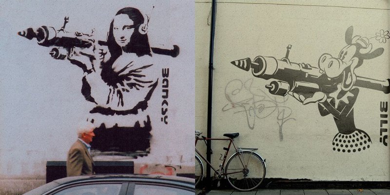 Знаменитые рисунки Бэнкси