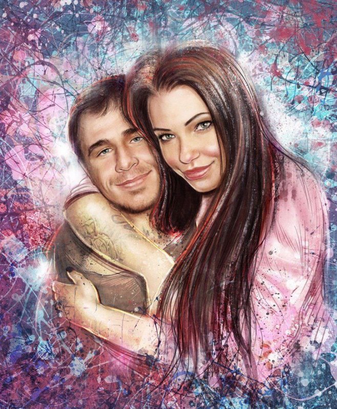 Стилизованные портреты на холсте