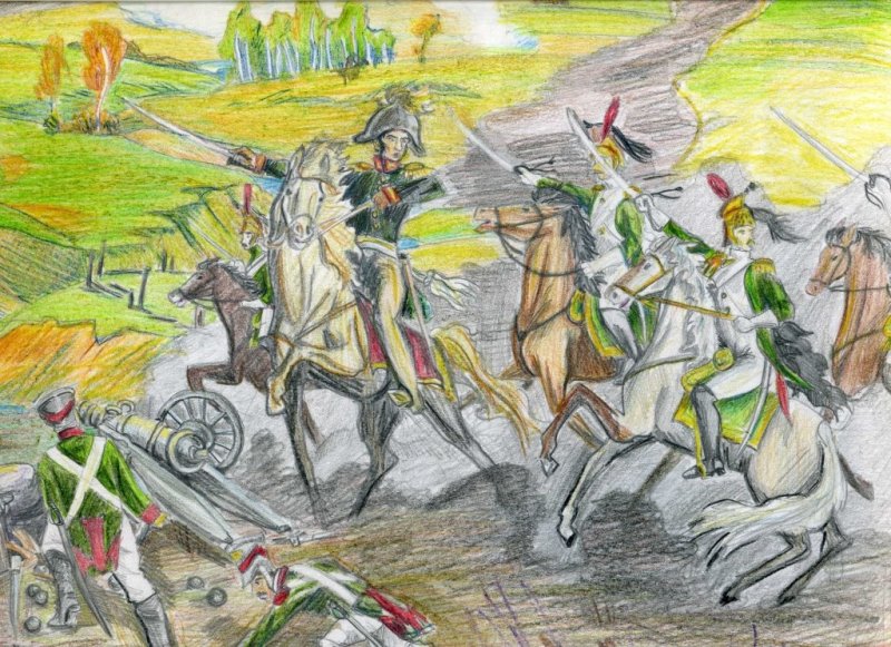 Изо 4 класс Бородино война 1812 год