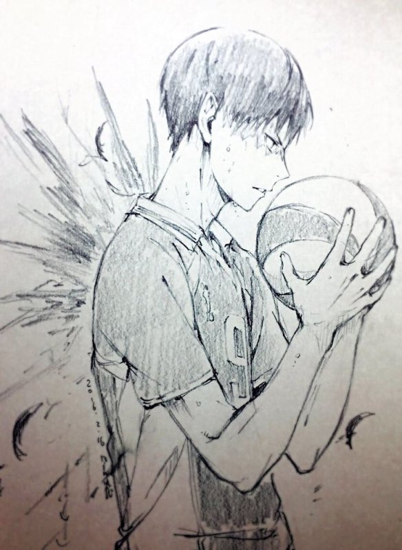 раскраска аниме волейбол