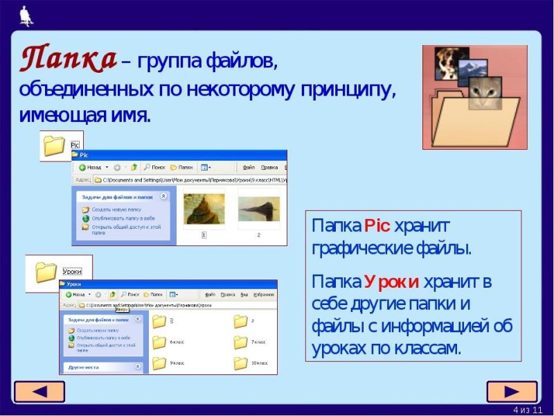 Папка это в информатике