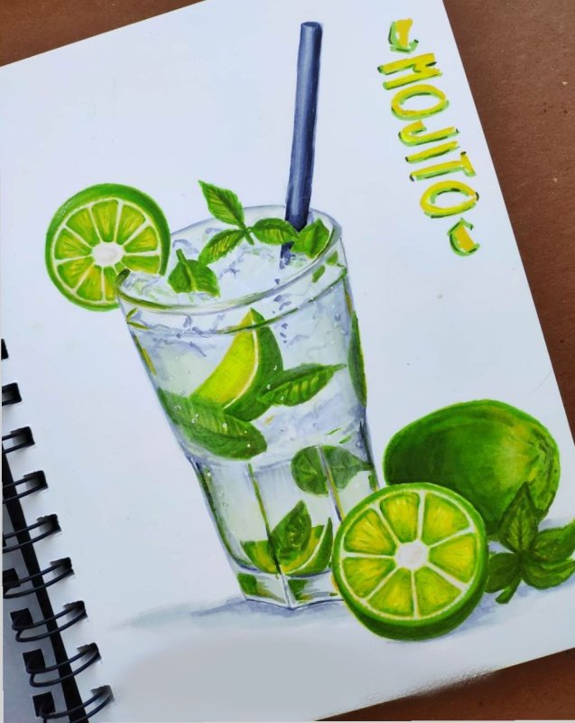 Скетчинг Мохито