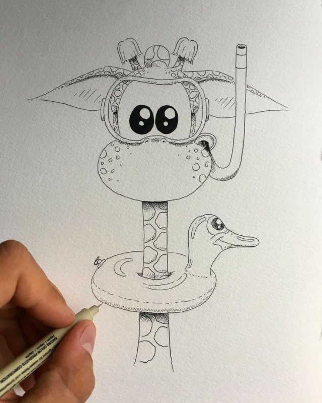 Прикольные рисунки легкие