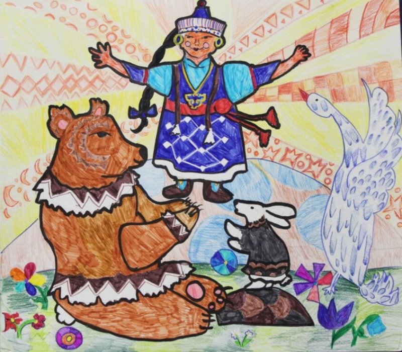 Бурятские рисунки