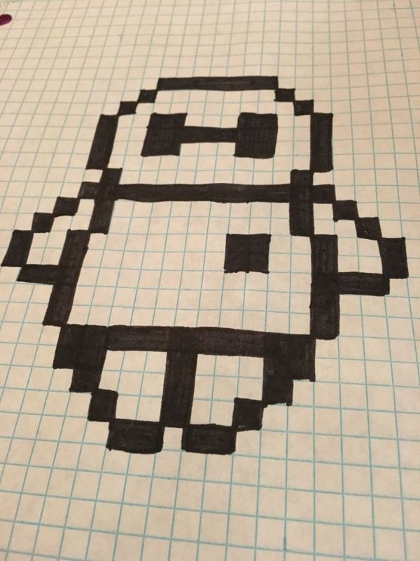 Красивые рисунки по клеточкам