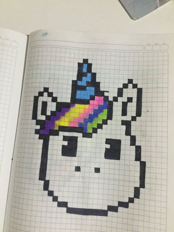 Мелкие рисунки по клеточкам