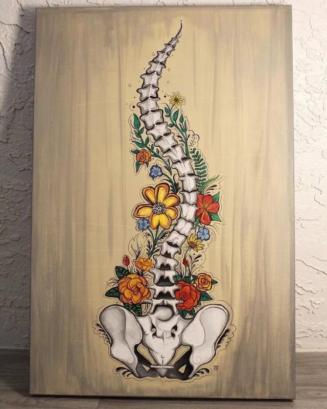 Спина рисунок
