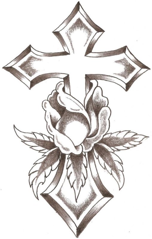 тату крест