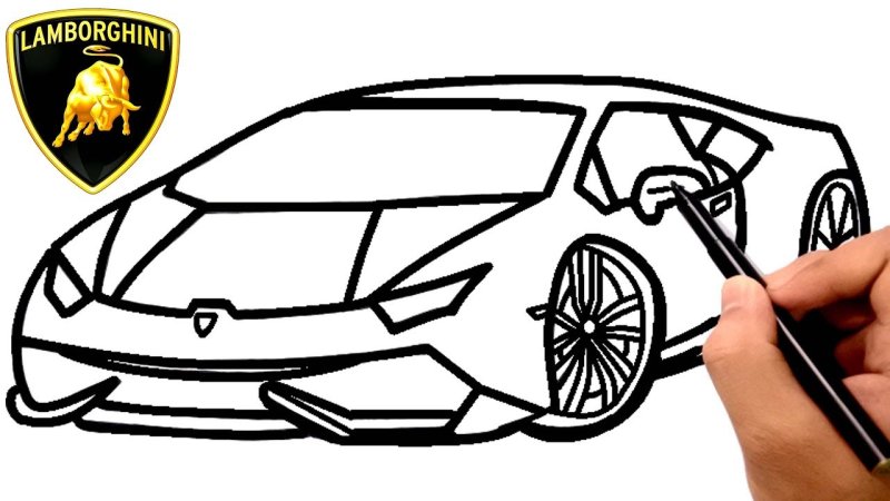 Автомобиль рисунок карандашом