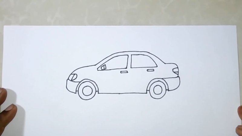 Рисование автомобиля для детей
