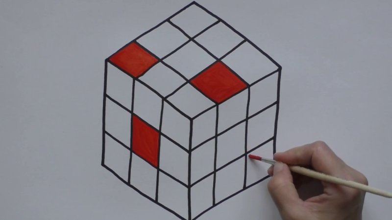 Рисование по кубикам