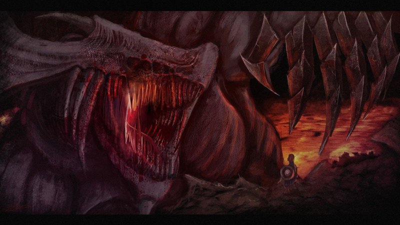 Драконий Бог Demon Souls Remake арт