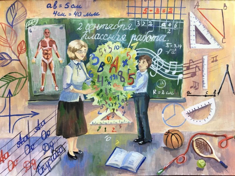Рисунки на школьную тему