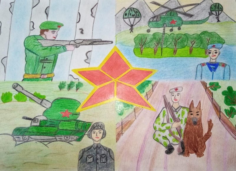 Конкурс рисунков защитники Отечества