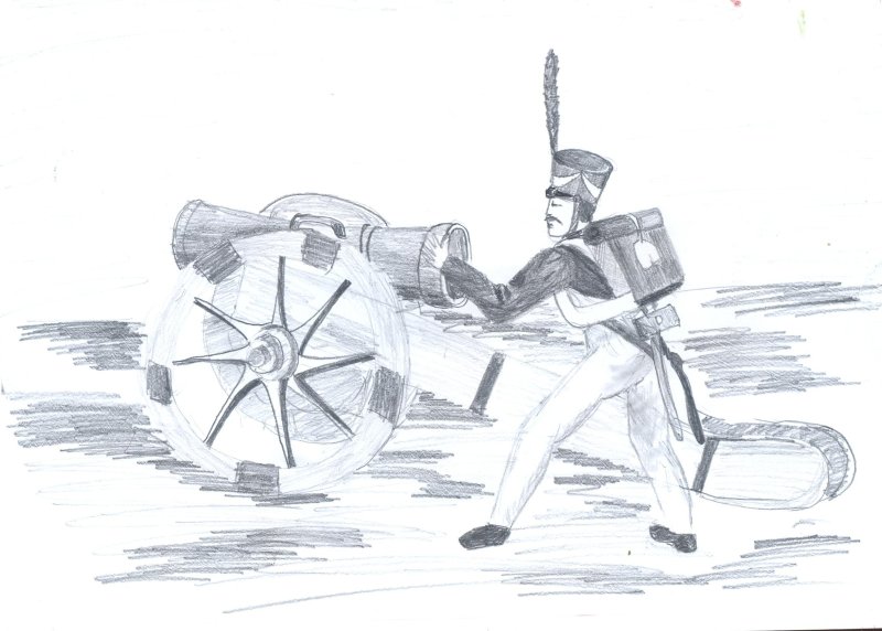 Рисунок 1812 года Бородино легко