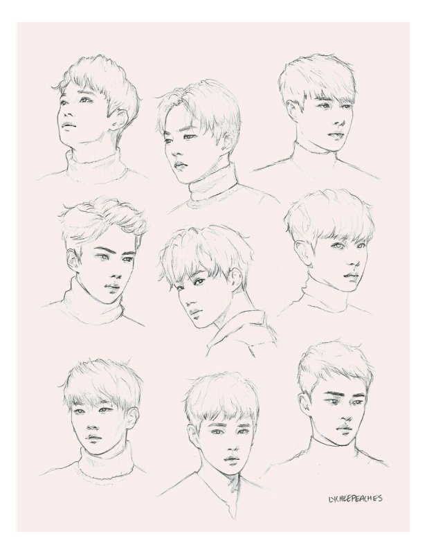 EXO рисунки для срисовки