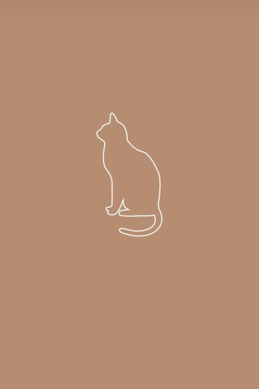 Кот Минимализм рисунок