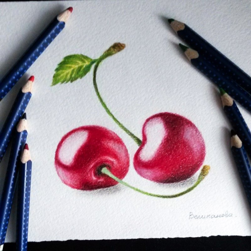 Красивые рисунки цветными карандашами