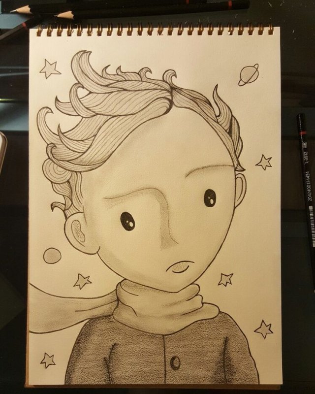 Рисование маленький принц