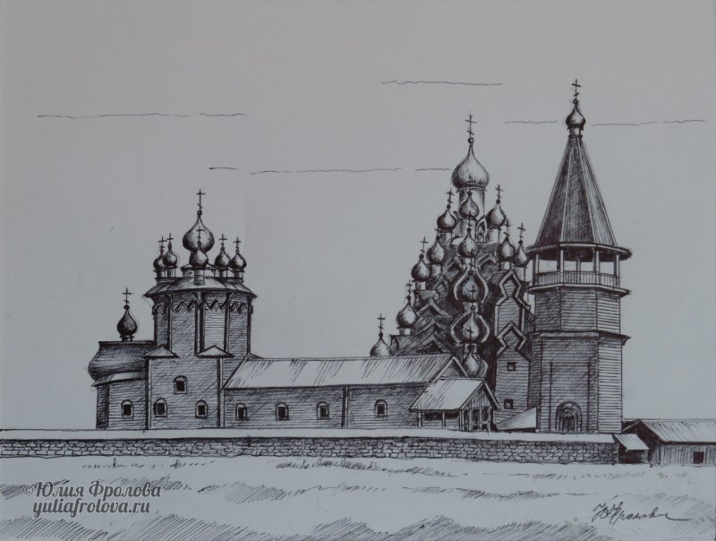 Кижи рисунок