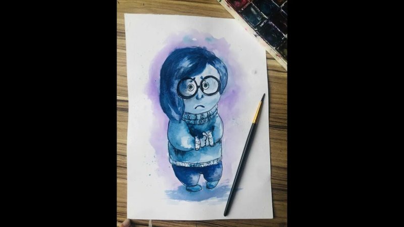 Нарисовать печаль из головоломки