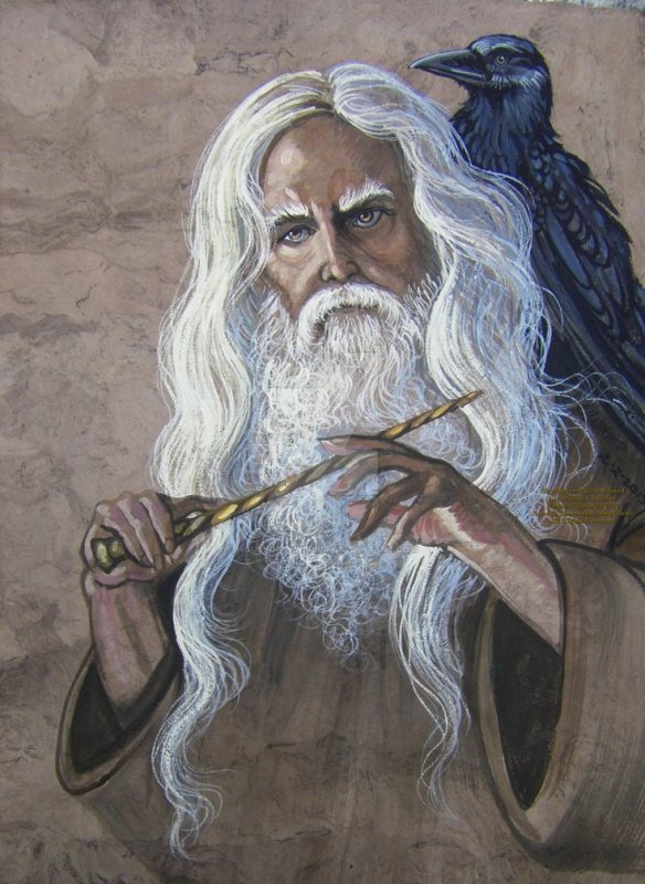 Мерлин старик арт