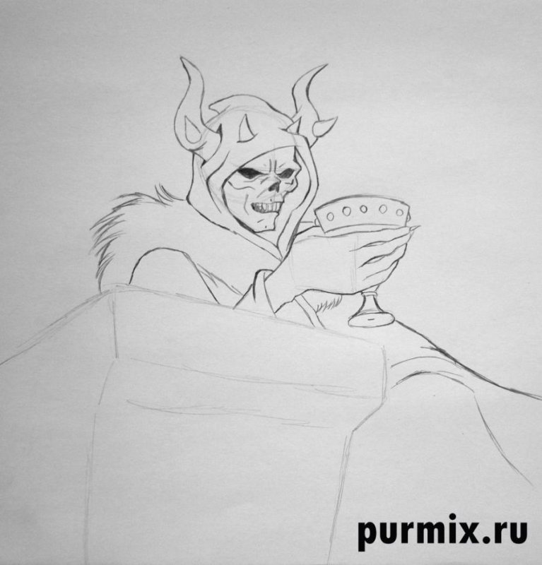 Рогатый Король рисунок