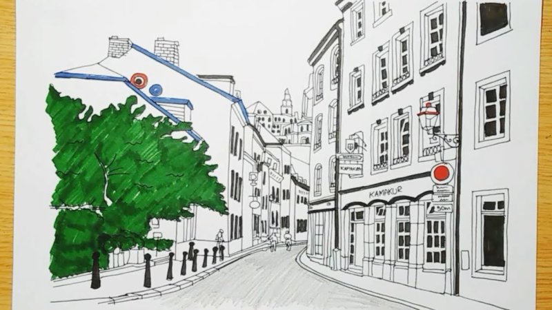 зарисовки города