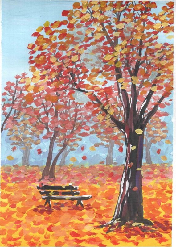 Рисование листопад