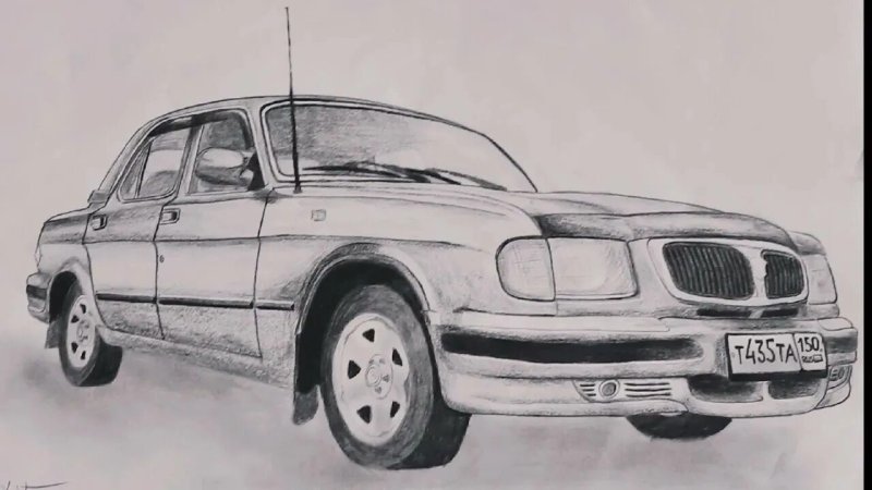 Раскраска Волга 3110