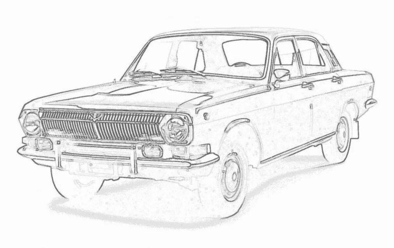 Раскраска ГАЗ 3102