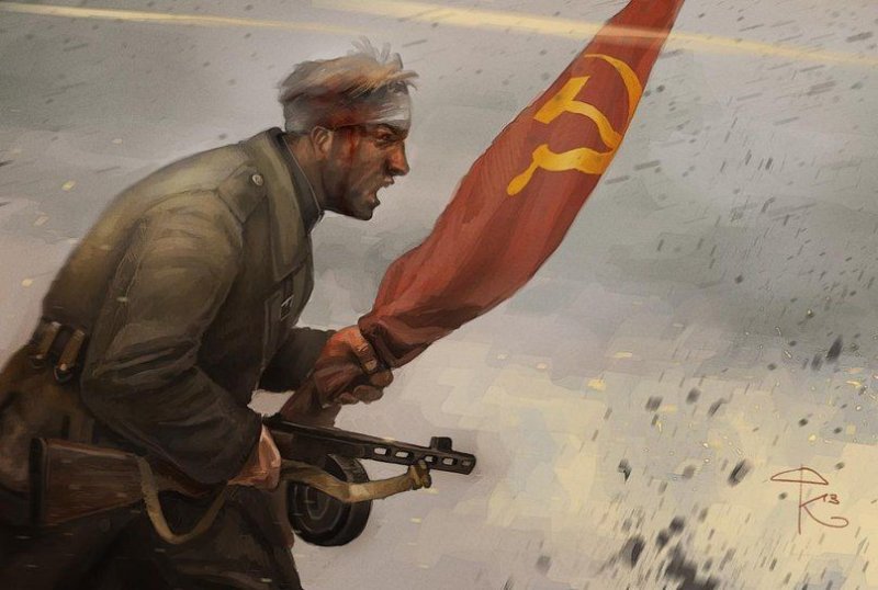 Солдат ww2 арт СССР
