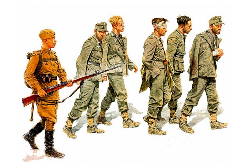 Фигуры и миниатюры пленные американские солдаты