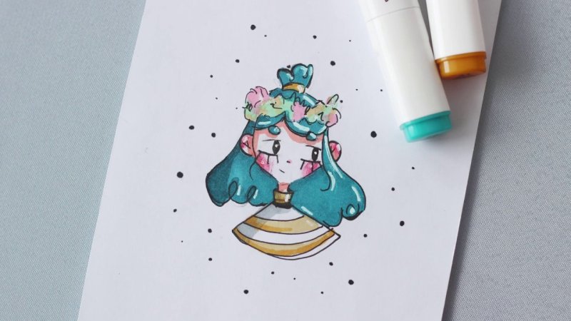 рисунки для срисовки в скетчбук маркерами для начинающих